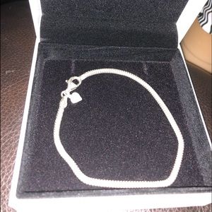 Pandora-Like sterling silver bracelet